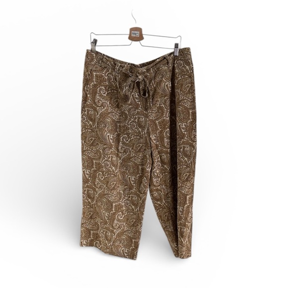 Maison D’Amelie Pants - Maison D’Amelie Paisley Linen Pants